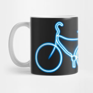Blue Neon Bike Icon Mug